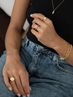 Les Soeurs Armband Mara Curb Chain Gold Outlet