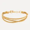 Les Soeurs Armband Mara Multiple Snake Gold New