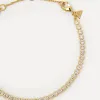 Les Soeurs Armband Mara Tennis Chain Gold New
