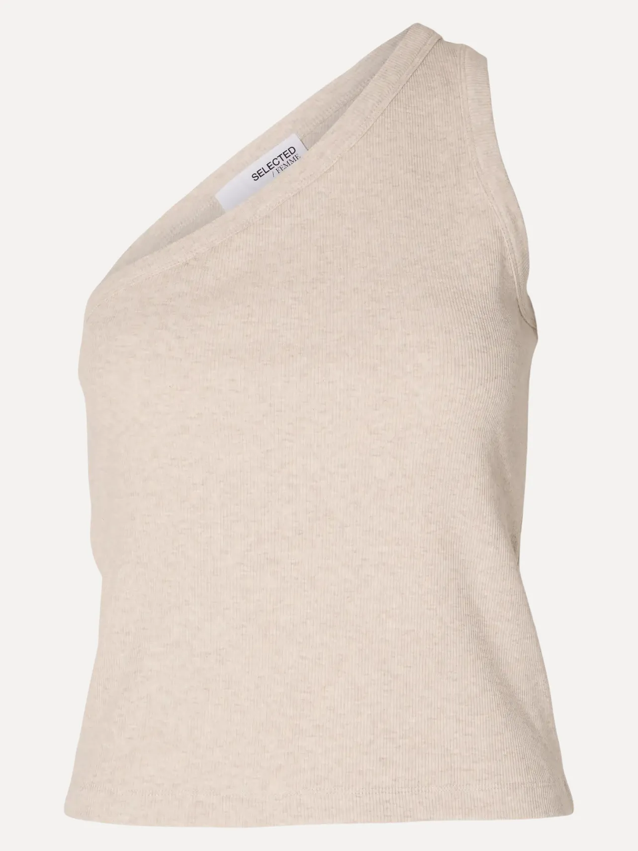 Selected Asymmetrische top Anna Oatmeal Fashion