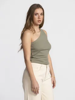Selected Asymmetrische top Anna Vetiver Best