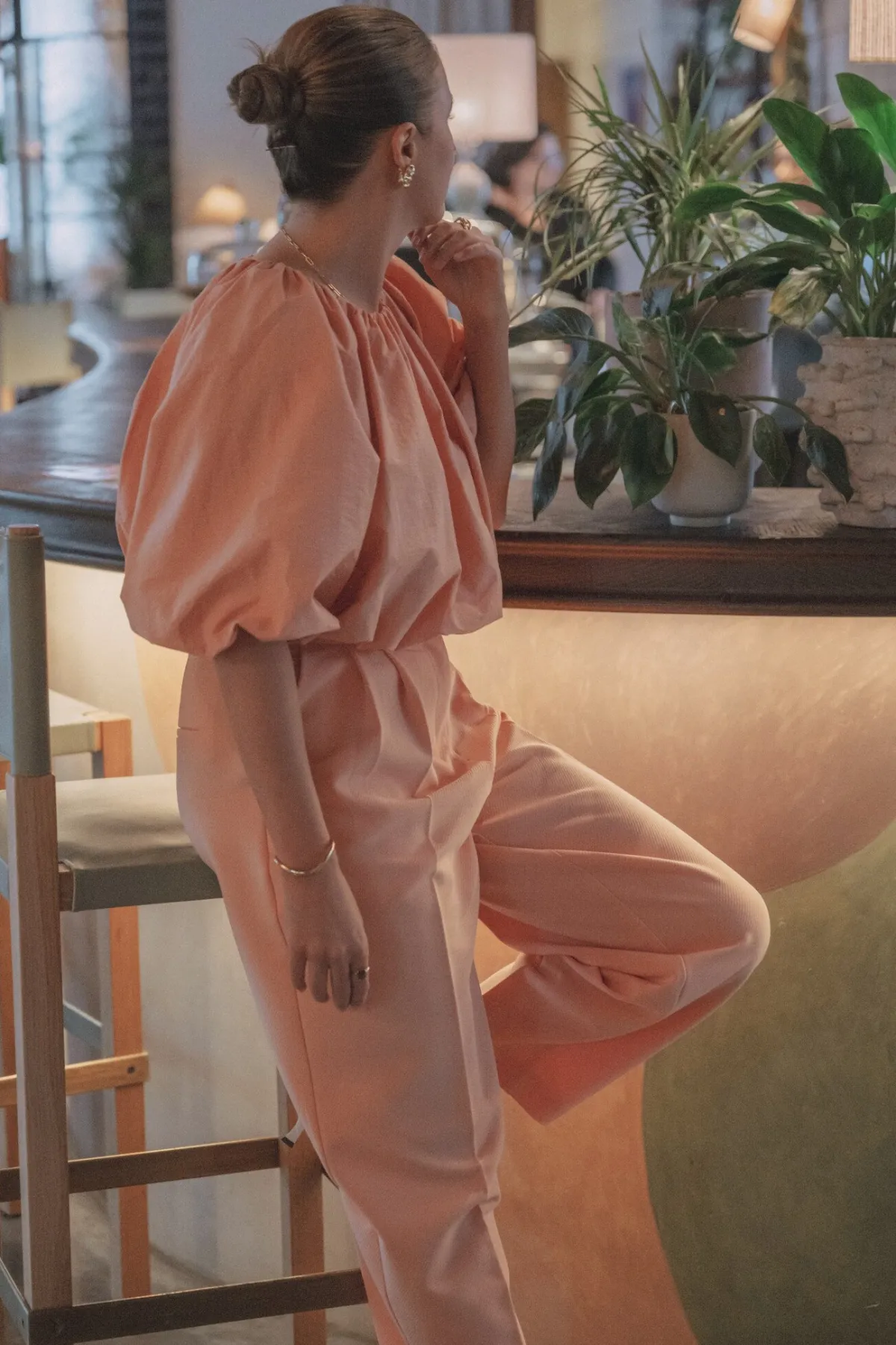Les Soeurs Ballon blouse Bradley Peach Discount