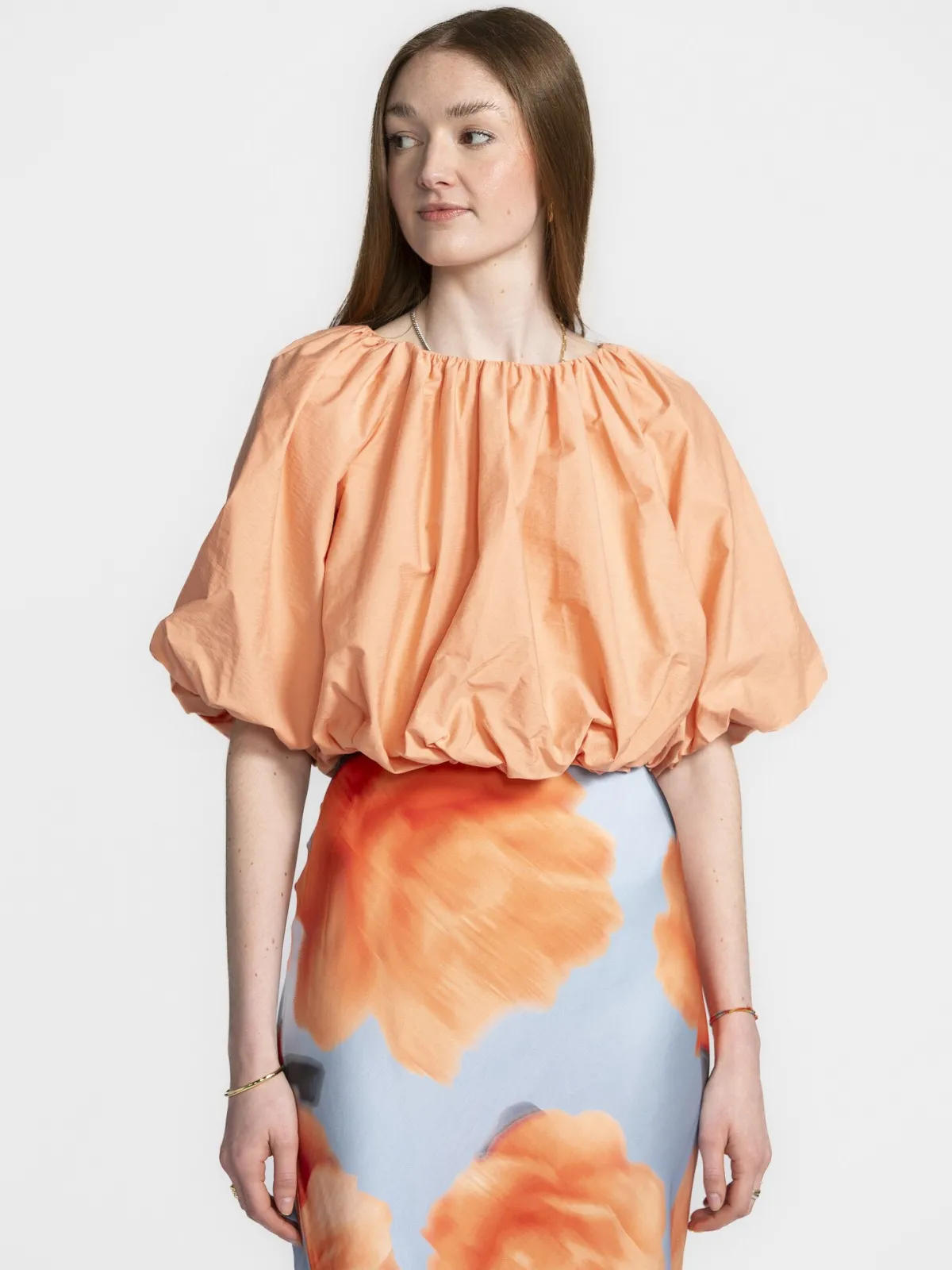 Les Soeurs Ballon blouse Bradley Peach Discount