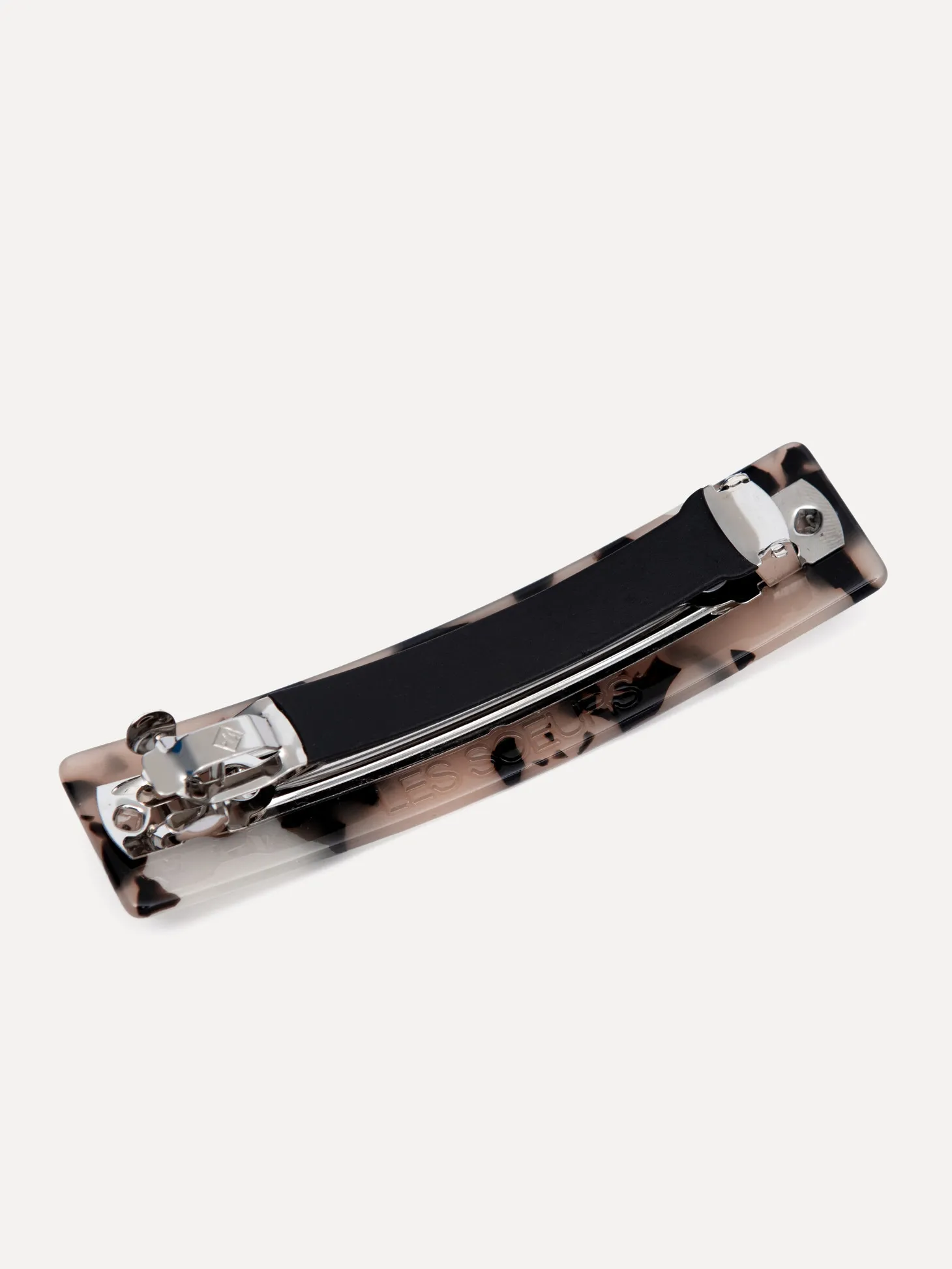 Les Soeurs Barrette haarspeld rechthoekig resin Light+Tortue New