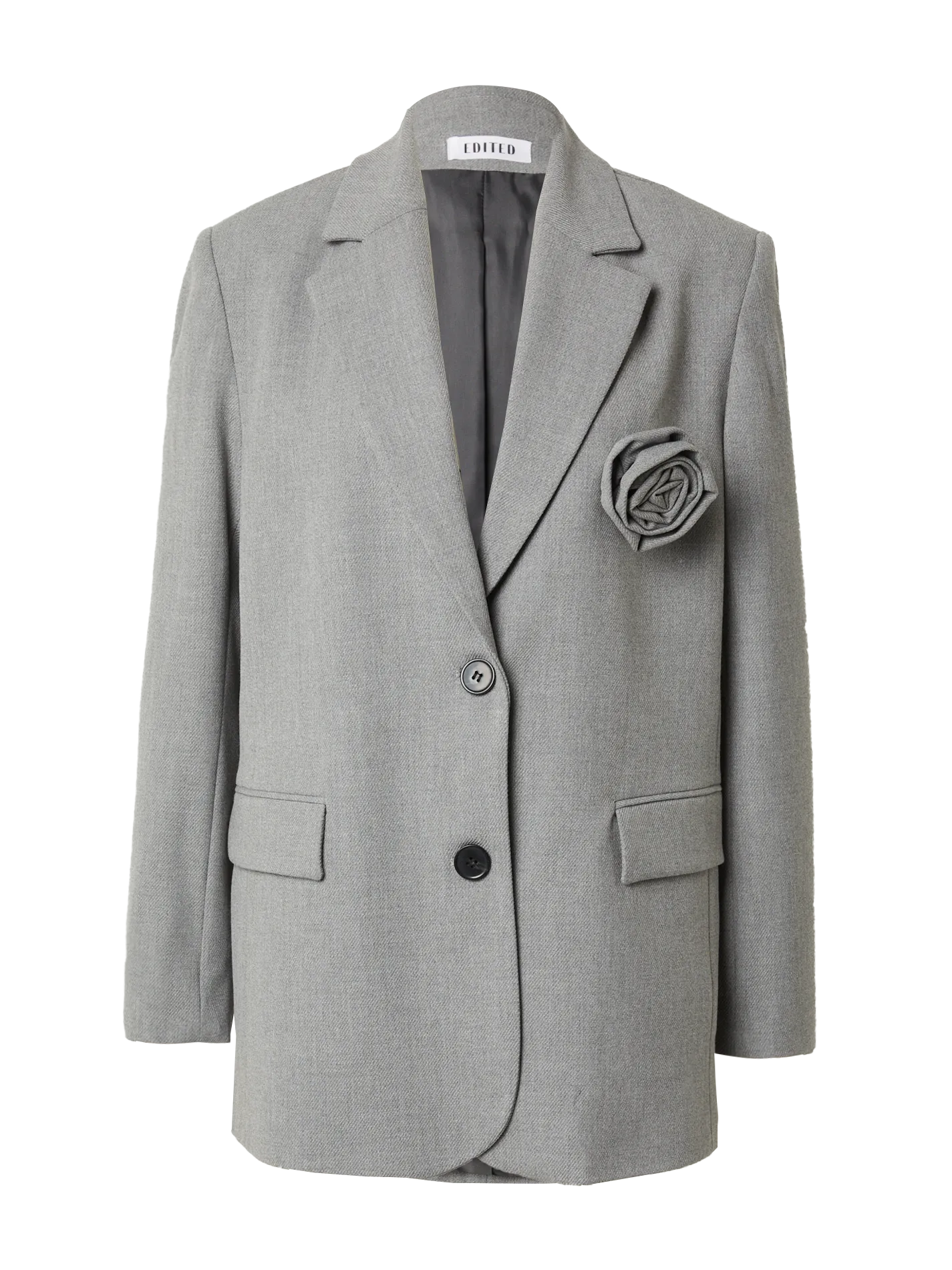 Edited Blazer met broche Kainoa Grey+Melange Online