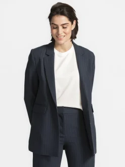 Selected Blazer Rita Dark+Sapphire+Stripe Sale