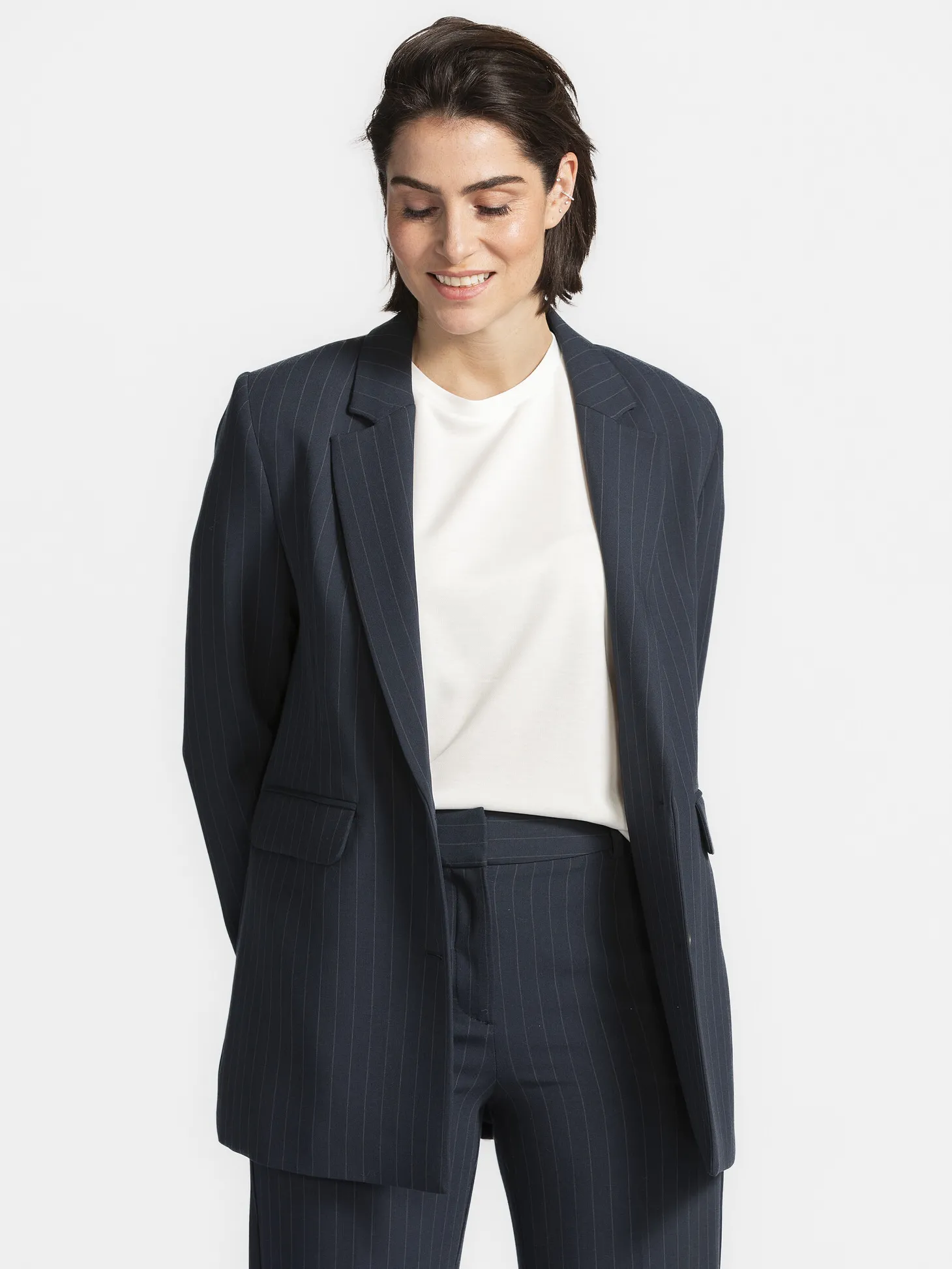 Selected Blazer Rita Dark+Sapphire+Stripe Sale