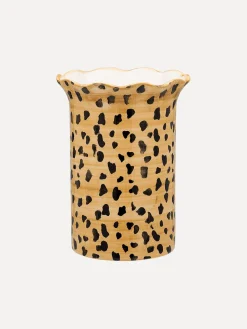 Anna + Nina Bloemenvaas Leopard Brown Hot