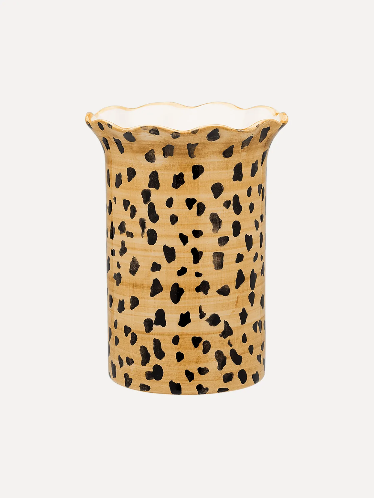 Anna + Nina Bloemenvaas Leopard Brown Hot