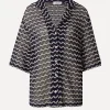 Edited Blouse Karlotta Black+Navy+Stripe Best