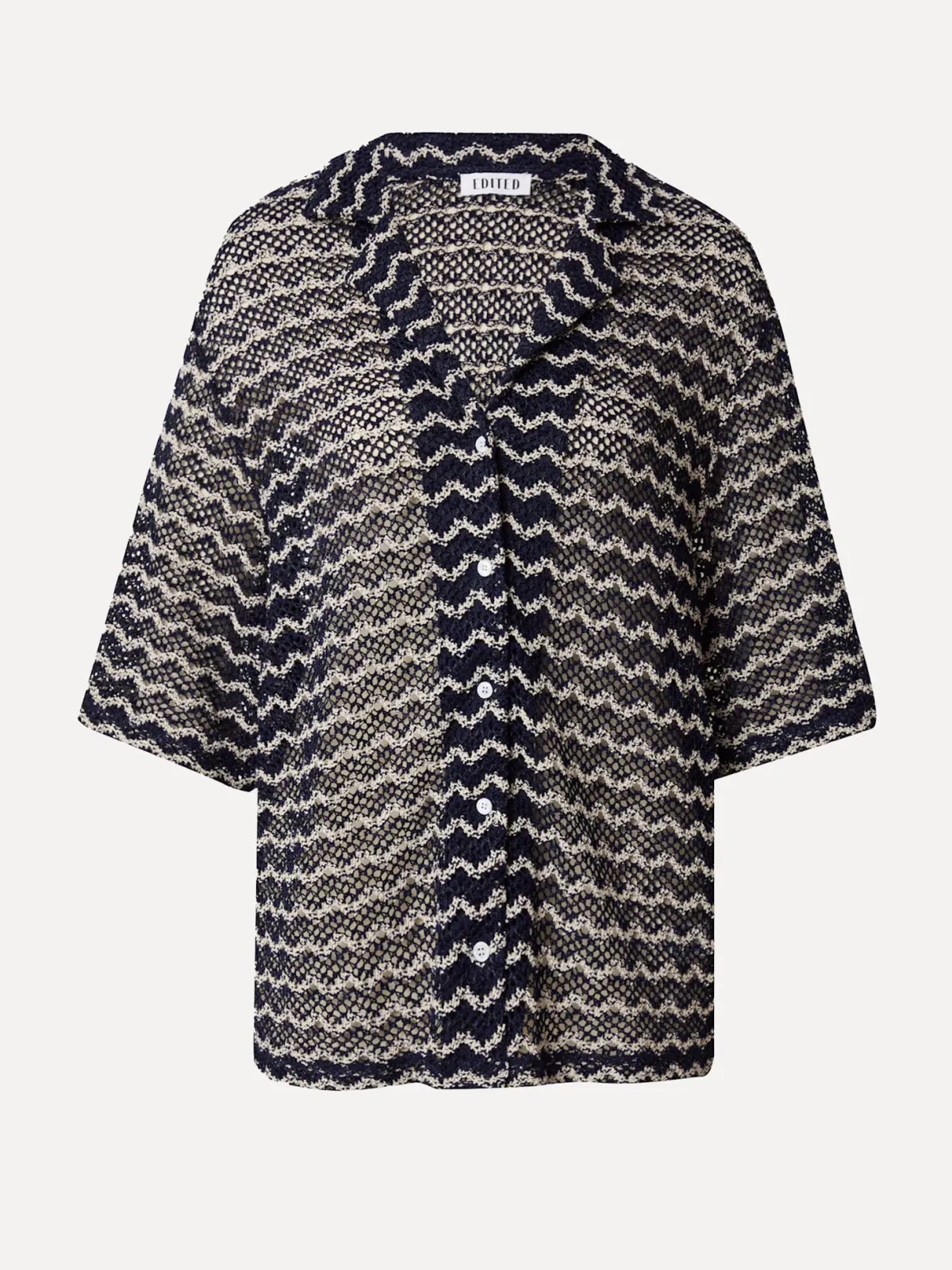 Edited Blouse Karlotta Black+Navy+Stripe Best