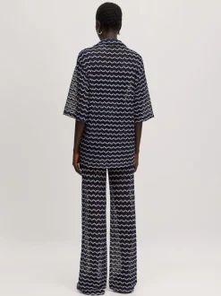 Edited Blouse Karlotta Black+Navy+Stripe Best