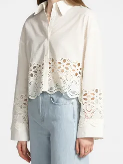 Edited Blouse met broderie Sophia Optic+White Online