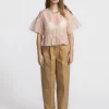 Edited Blouse met volants Tuala Rose+Smoke Best