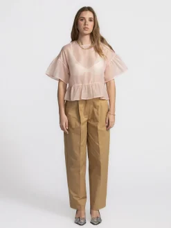 Edited Blouse met volants Tuala Rose+Smoke Best