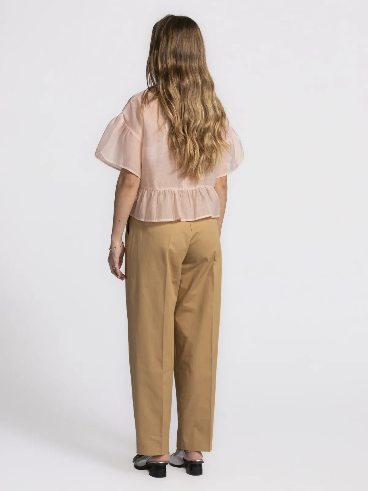Edited Blouse met volants Tuala Rose+Smoke Best