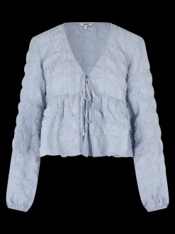 MBYM Blouse Miza Ohana Steel+Blue Outlet