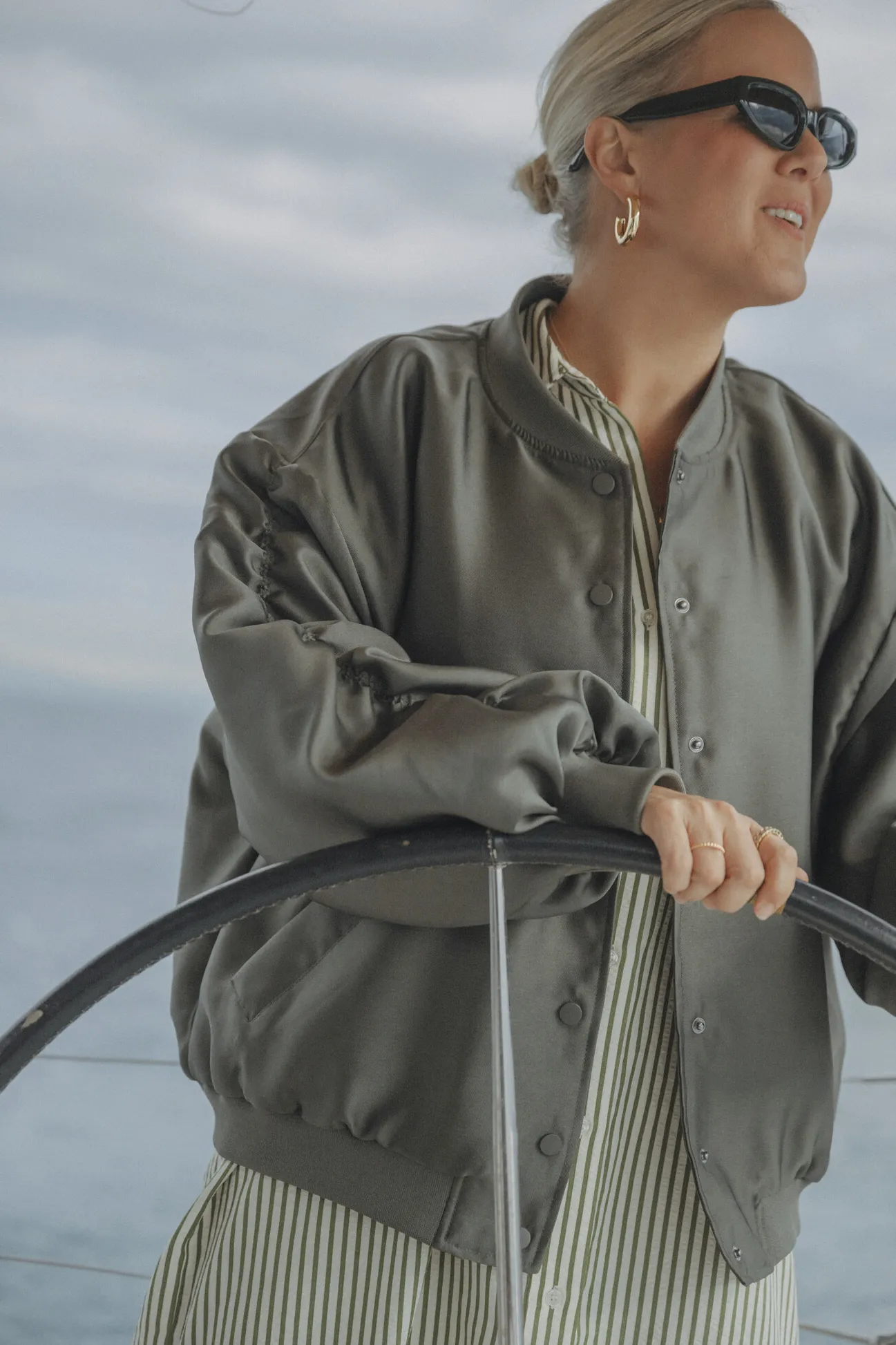 Les Soeurs Bomber met volants Reese Khaki Hot