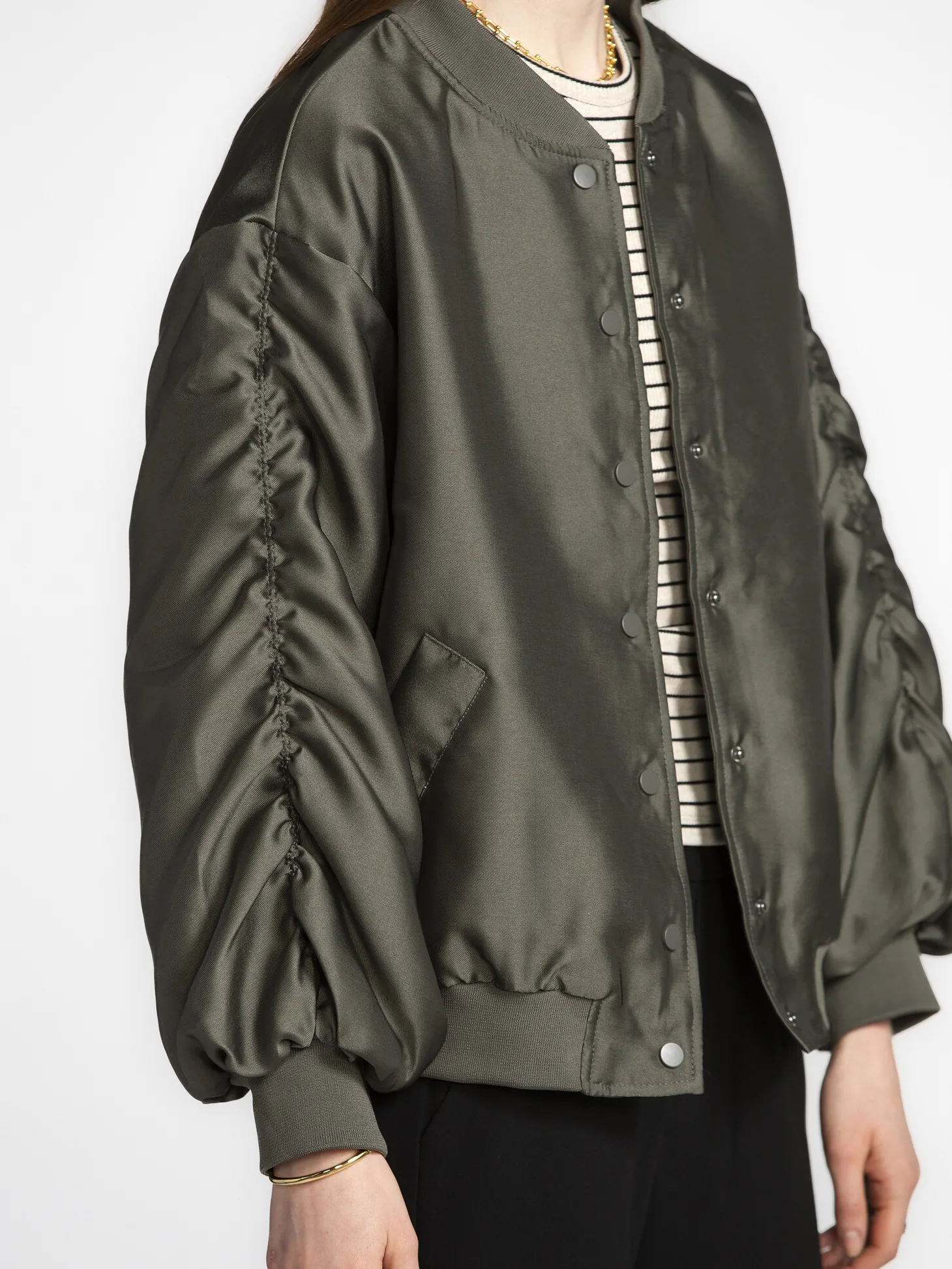 Les Soeurs Bomber met volants Reese Khaki Hot