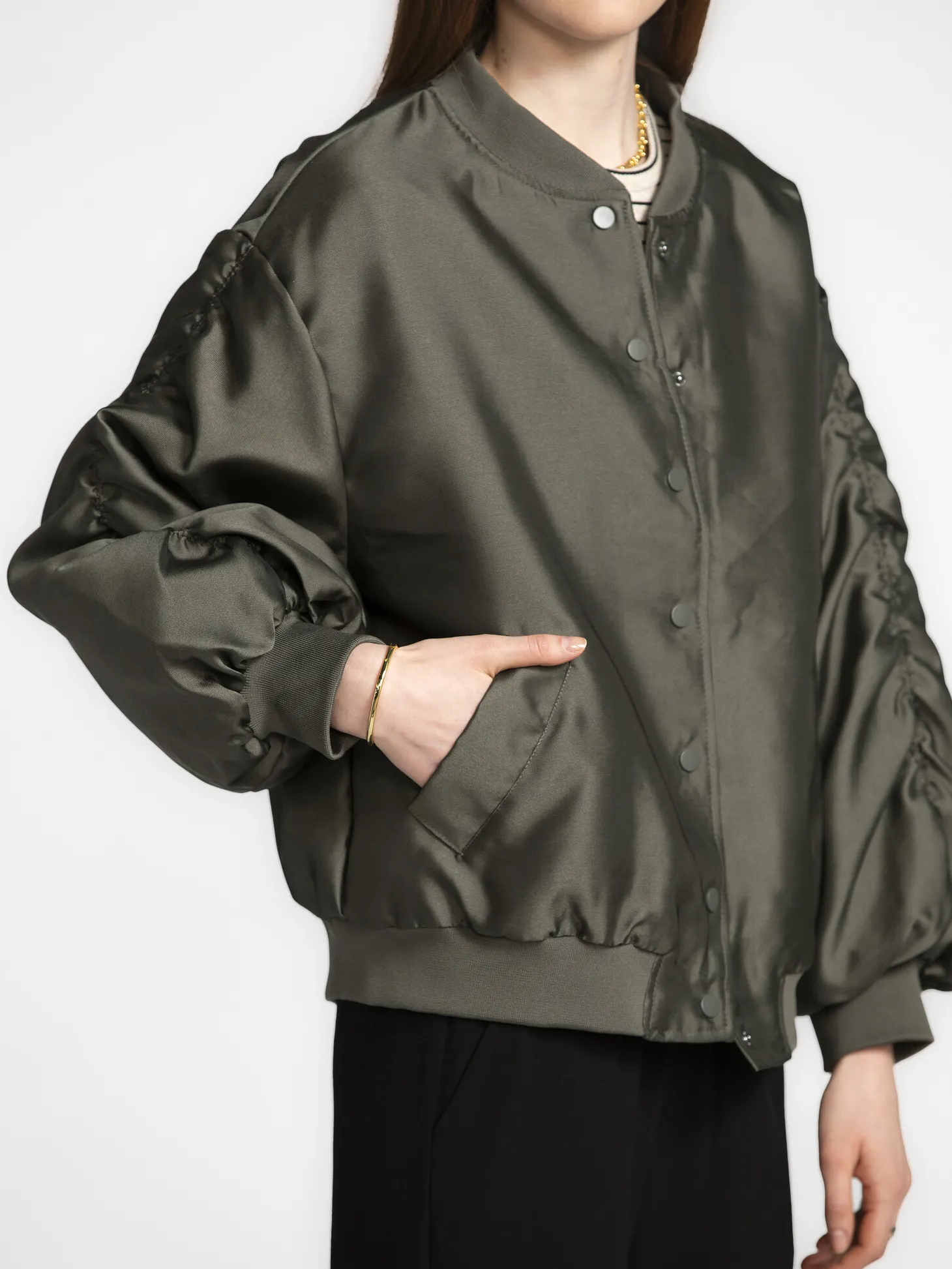 Les Soeurs Bomber met volants Reese Khaki Hot