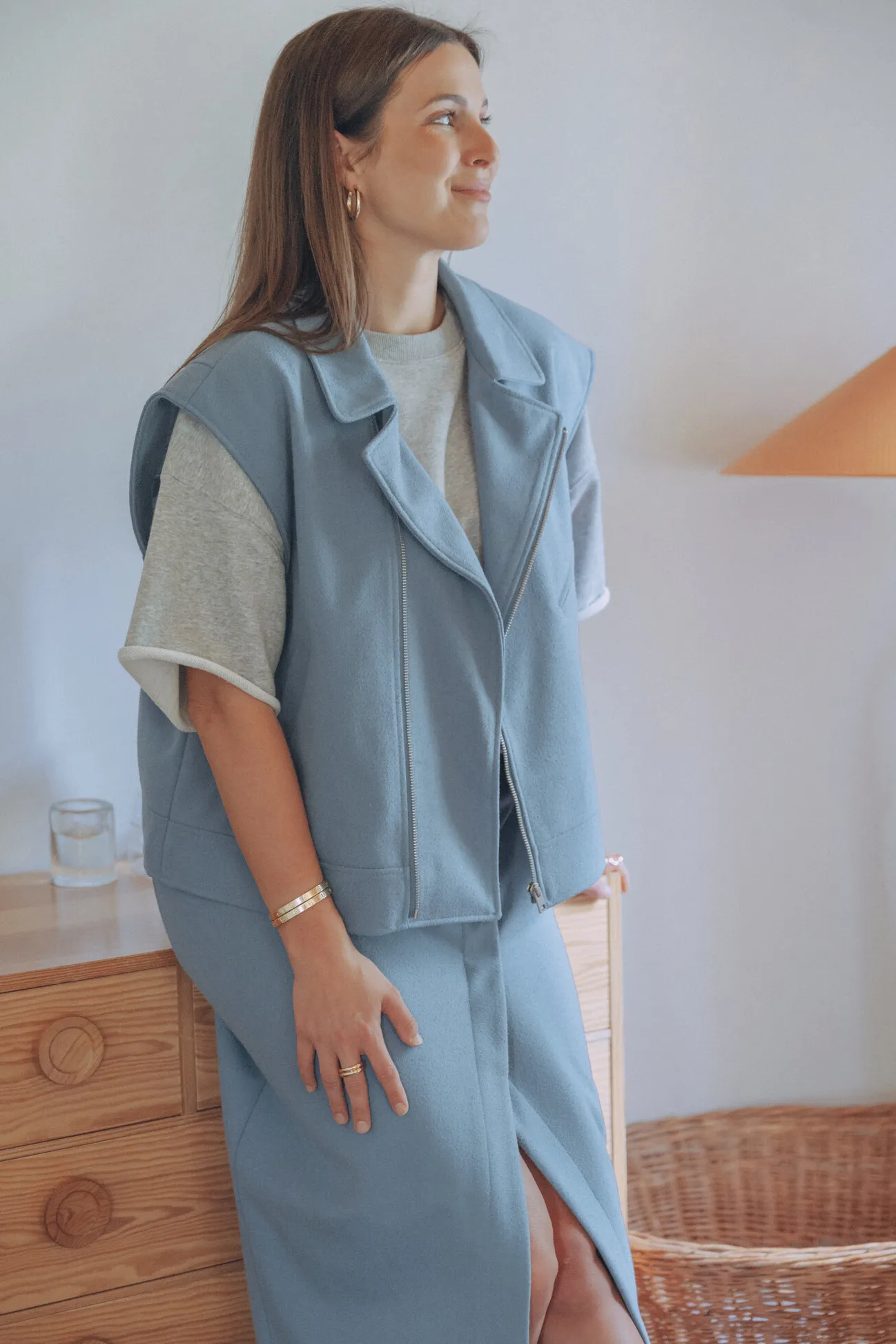 Les Soeurs Boucle midirok Greg Denim+Blue Best