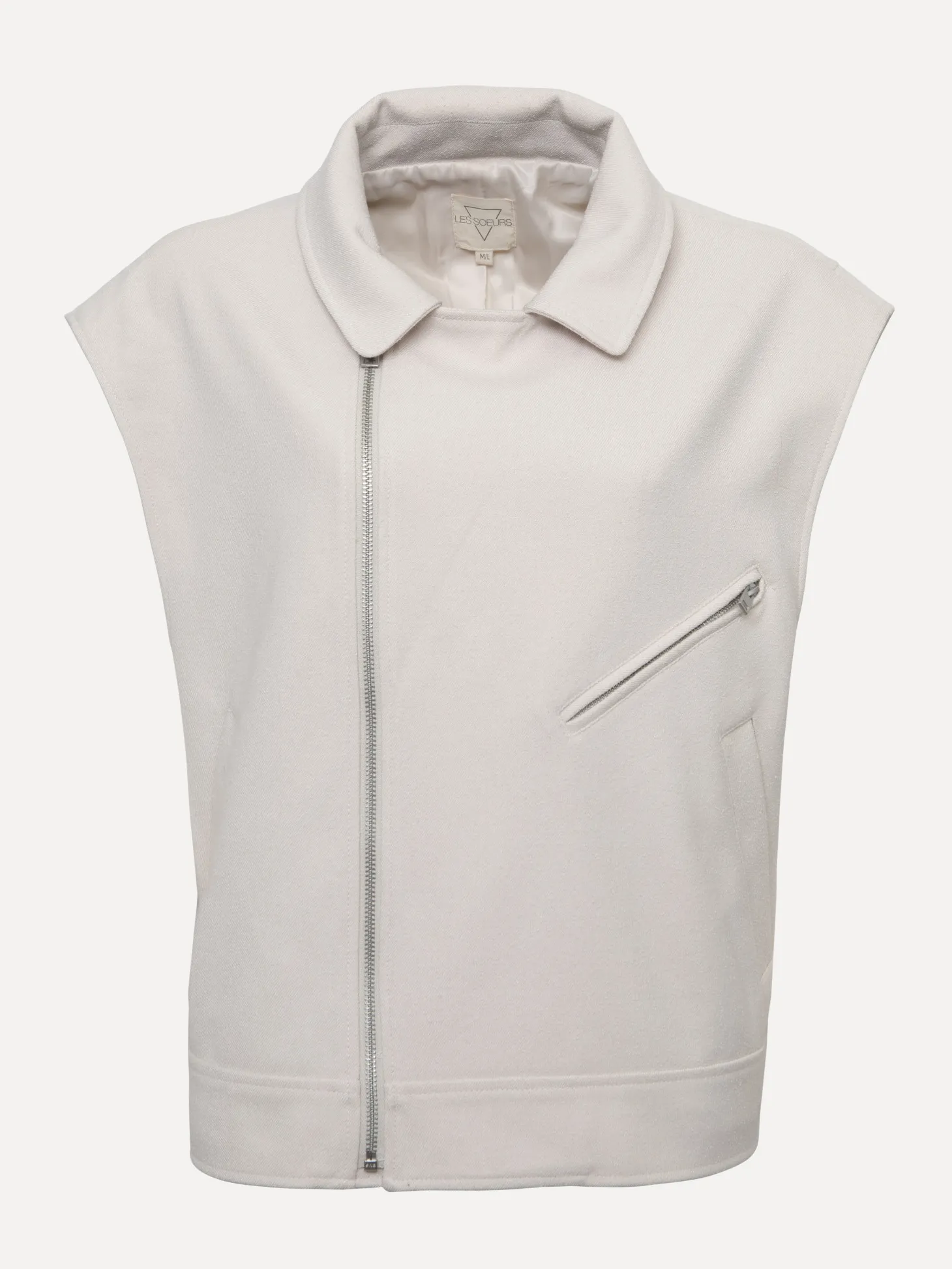 Les Soeurs Boucle vest Kitty Beige Sale