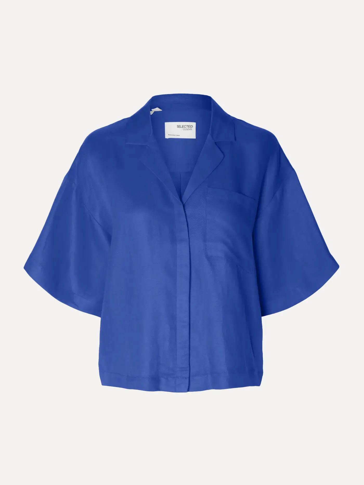 Selected Boxy hemd Lyra Dazzling+Blue Best