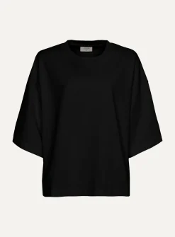 Les Soeurs Boxy T-Shirt Tiara Black Discount