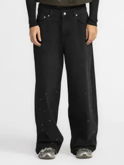 MBYM Broek met strass Gina Maya Dark+Grey+Wash Hot