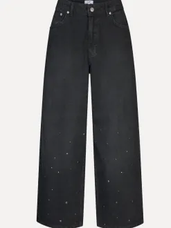 MBYM Broek met strass Gina Maya Dark+Grey+Wash Hot