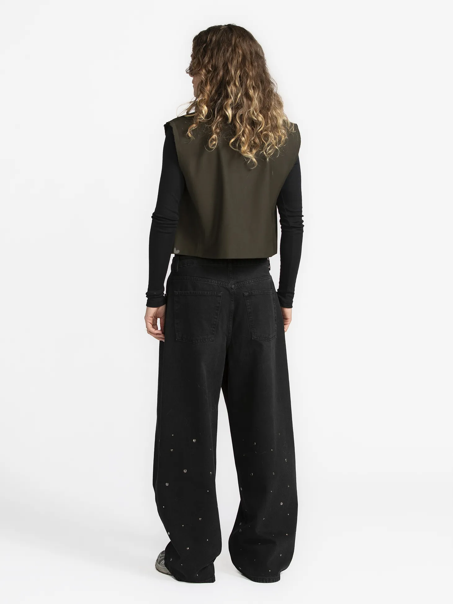MBYM Broek met strass Gina Maya Dark+Grey+Wash Hot