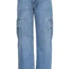 Les Soeurs Cargo Jeans Malu Blue Clearance