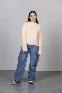 Les Soeurs Cargo Jeans Malu Blue Clearance