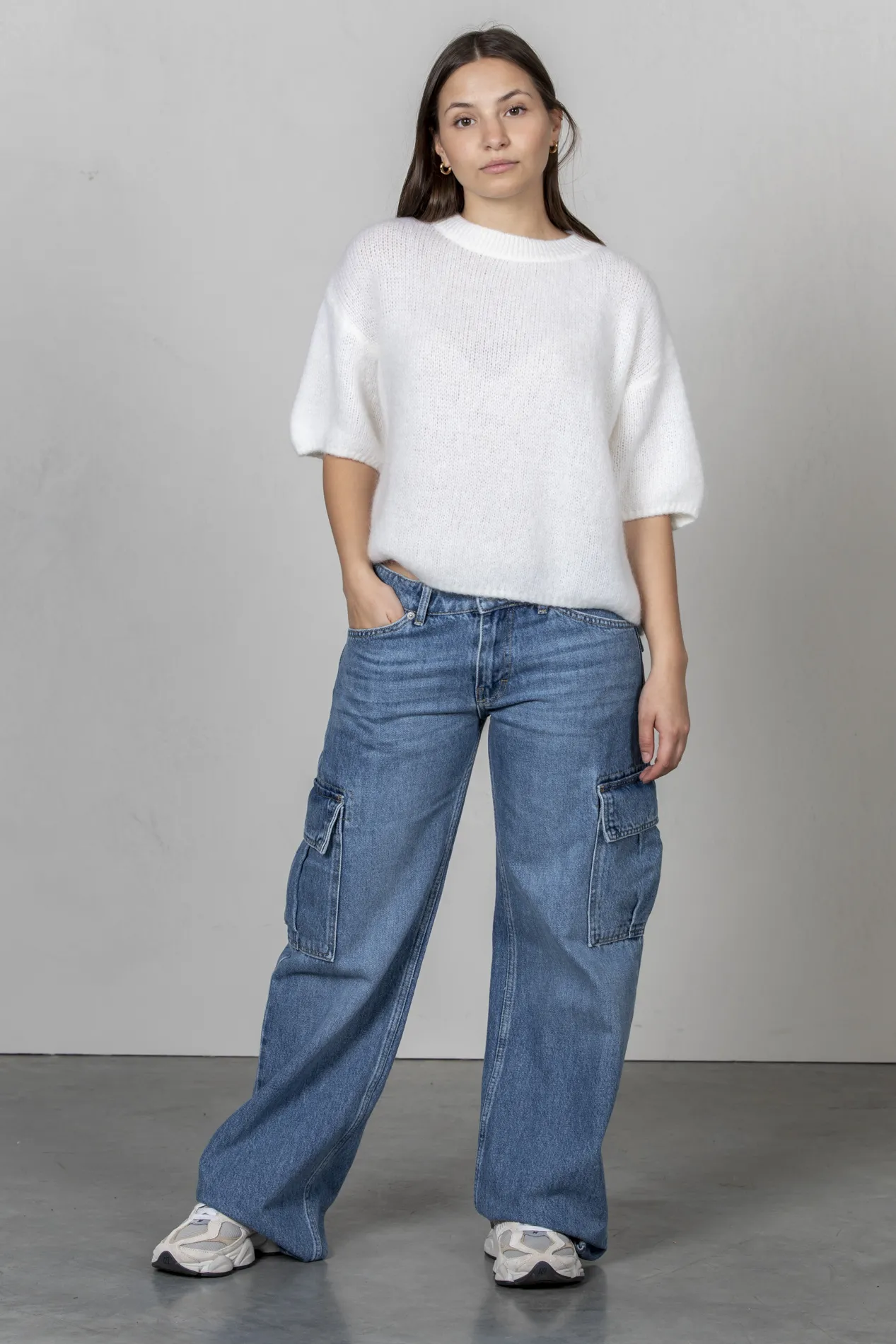 Les Soeurs Cargo Jeans Malu Blue Clearance