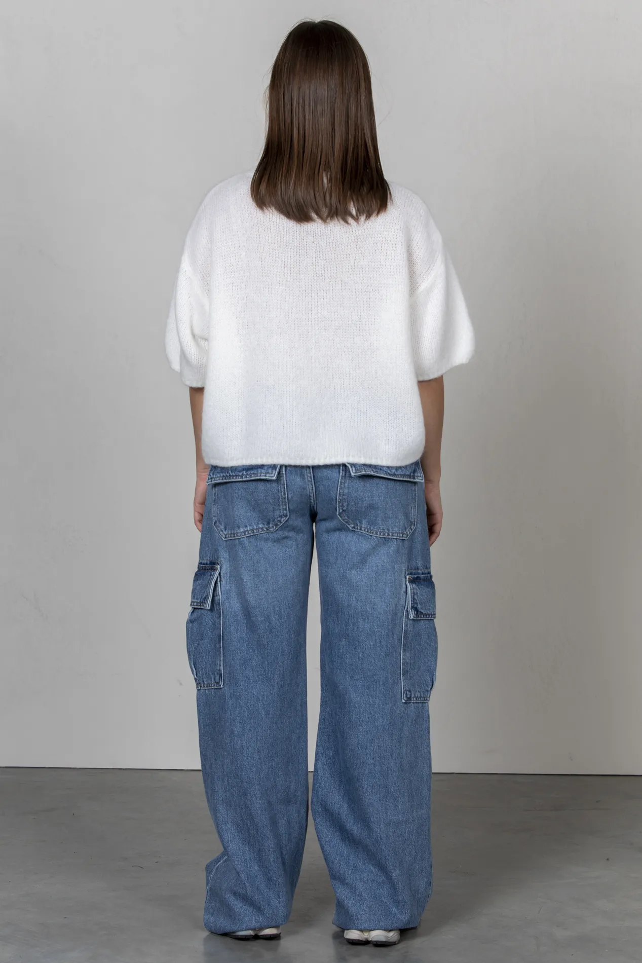 Les Soeurs Cargo Jeans Malu Blue Clearance