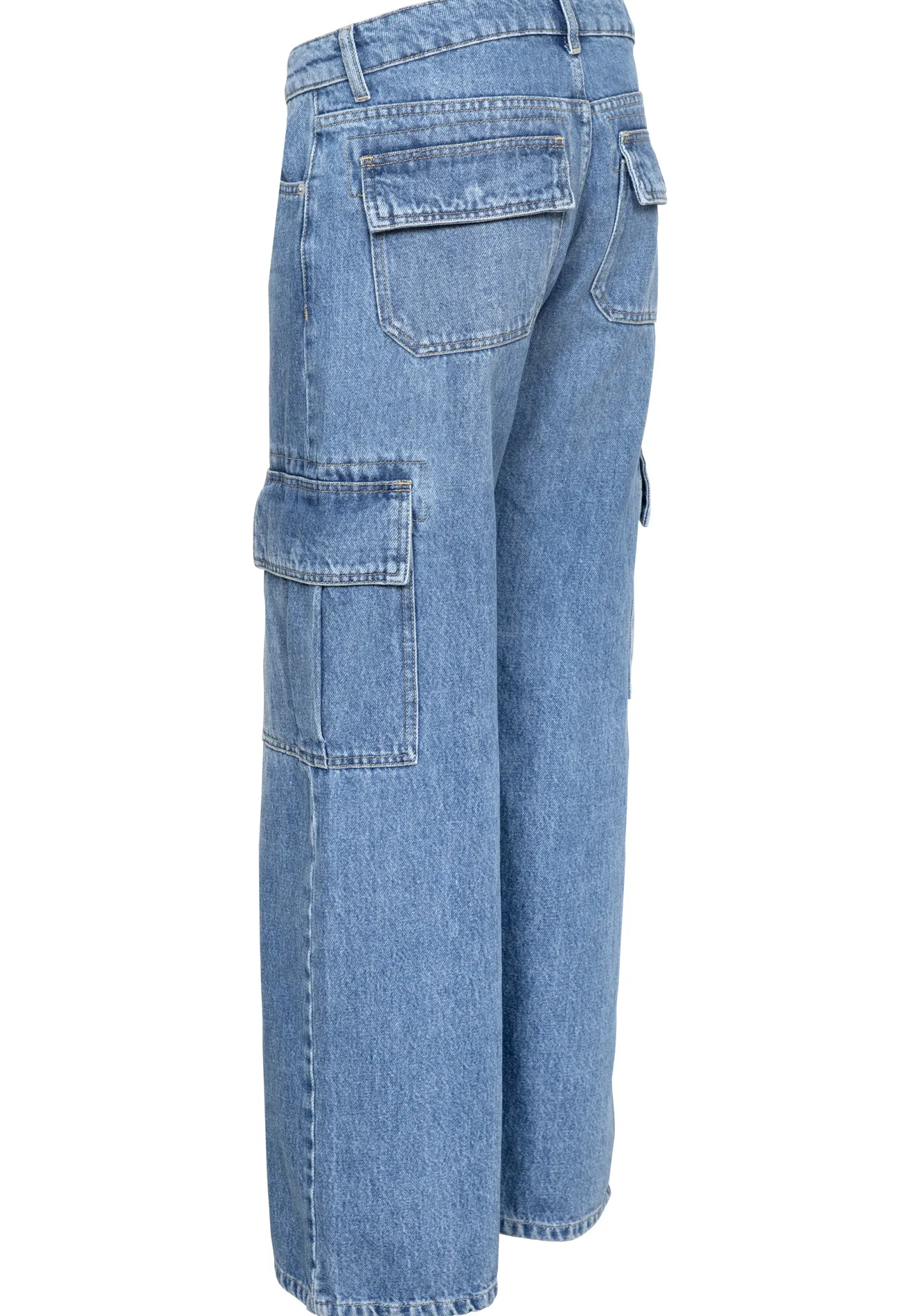 Les Soeurs Cargo Jeans Malu Blue Clearance