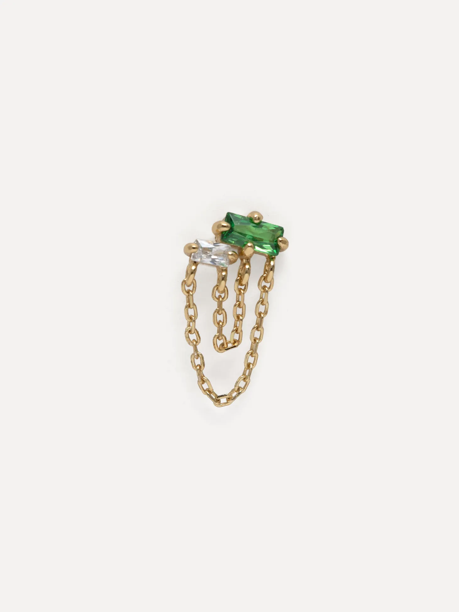 Les Soeurs Chain oorbel Lira Double Gem Gold Discount