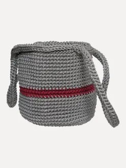 Les Soeurs Crochet Shopper Elani GreyBordeaux Best