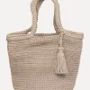 Les Soeurs Crochet Shopper Elvera Beige Discount