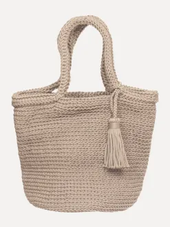 Les Soeurs Crochet Shopper Elvera Beige Discount