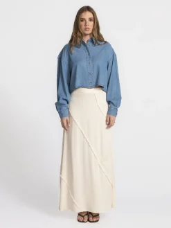 MBYM Cropped hemd Emele Talvi Mid+Vintage+Wash Best