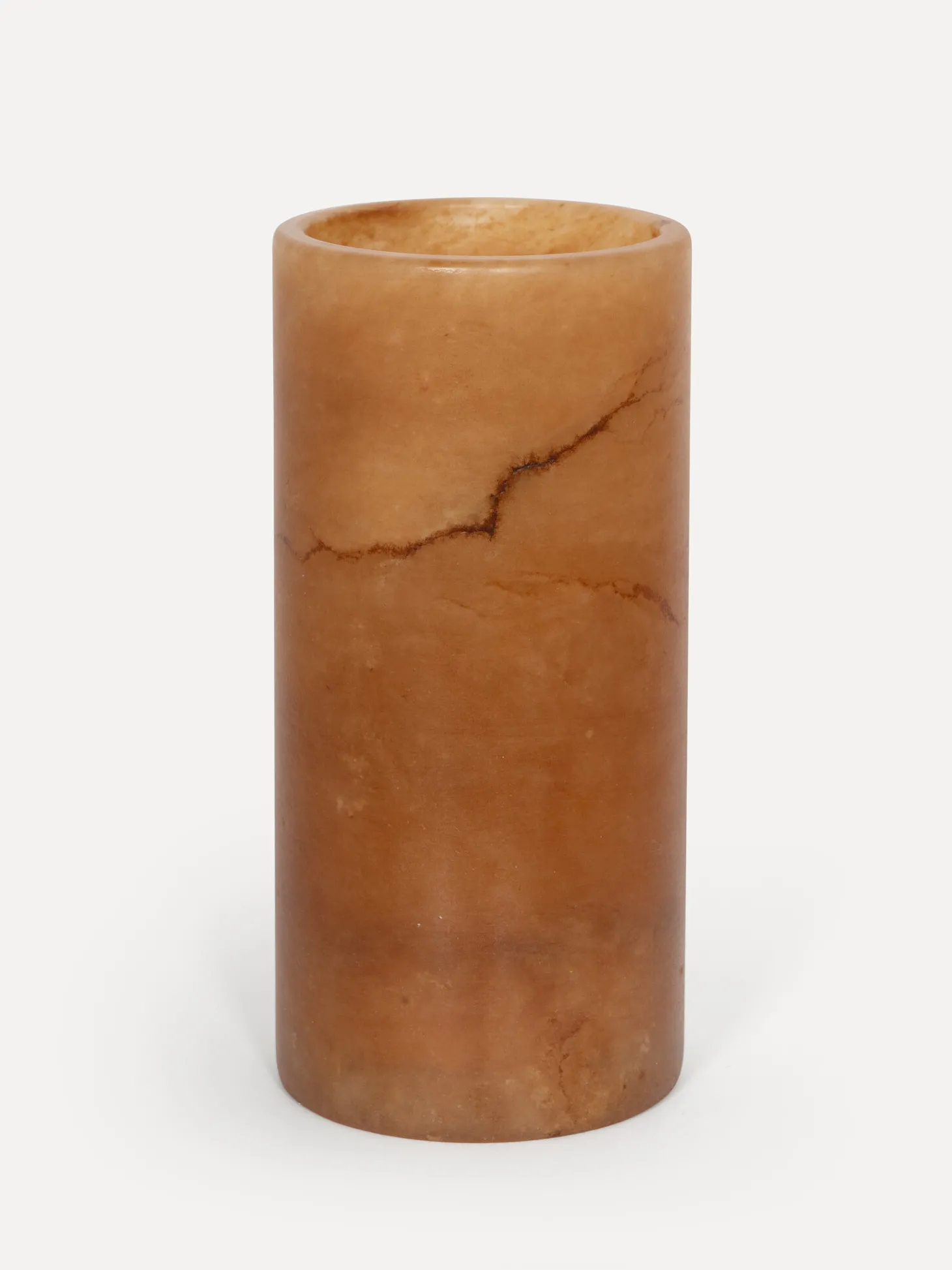 Les Soeurs Cylinder Alabaster Kaarsenhouder (medium) Tabac Discount