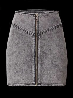 Edited Denim mini-rok Sadie Black+Grey Fashion