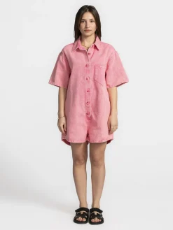 Le Marais Denim playsuit Jae Pink Discount