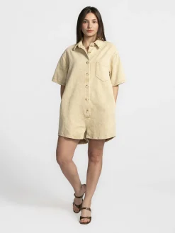 Le Marais Denim playsuit Jae Beige Online