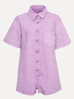 Le Marais Denim playsuit Jae Purple New