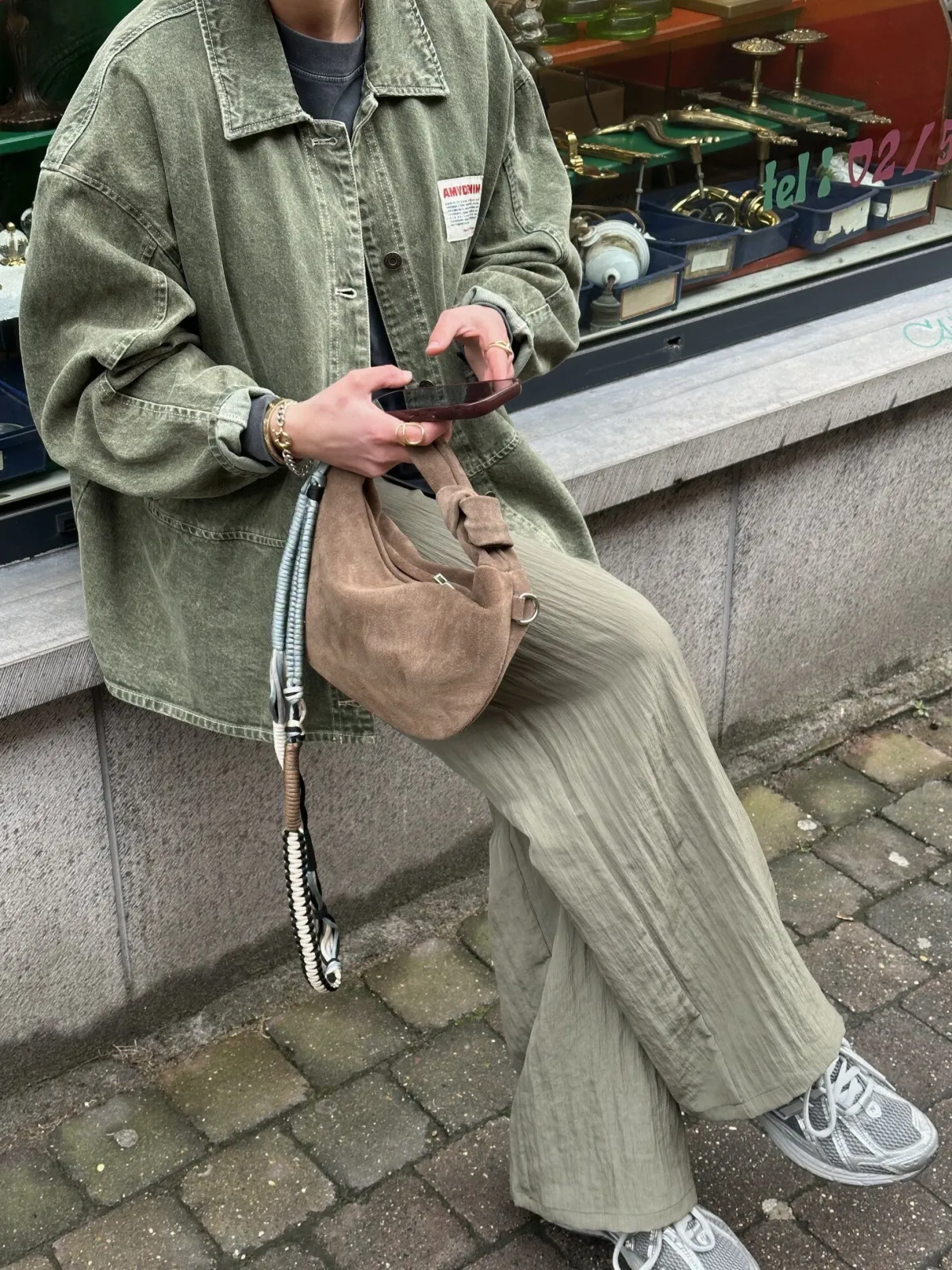 American Vintage Denimjack Uzatown Olive Outlet