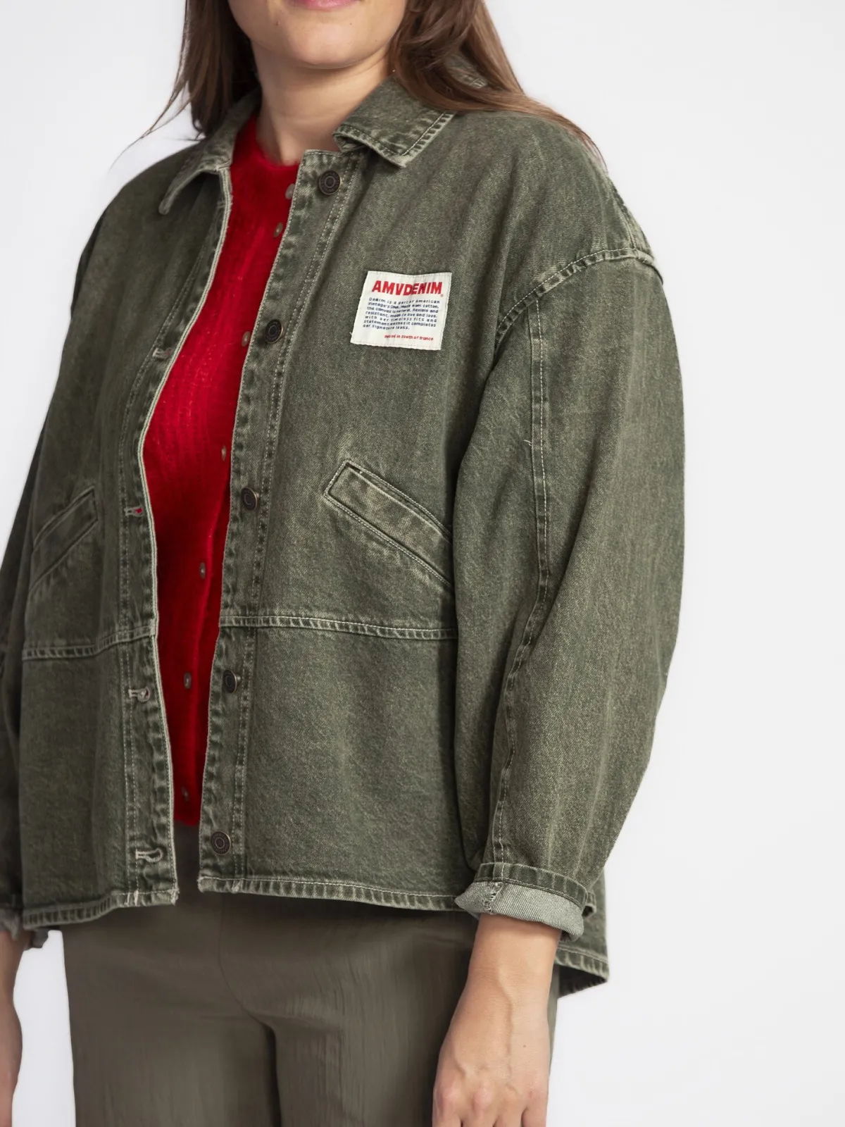 American Vintage Denimjack Uzatown Olive Outlet