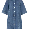 MBYM Denimjurk Balami Mid+Blue+Vintage Discount