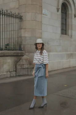 Les Soeurs Denimrok met strik Naomi Denim+Blue Best